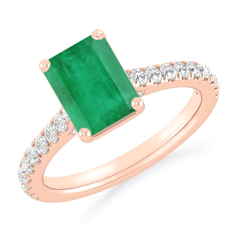 Rose Gold - Emerald