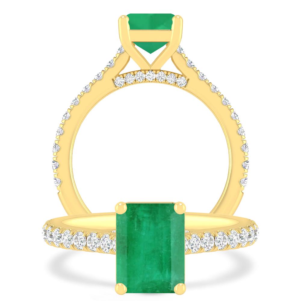 Yellow Gold - Emerald