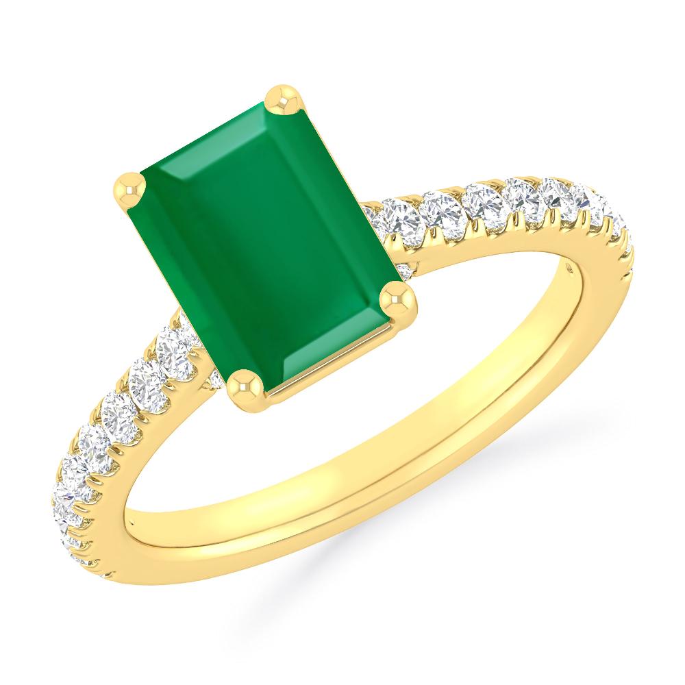 Yellow Gold - Emerald