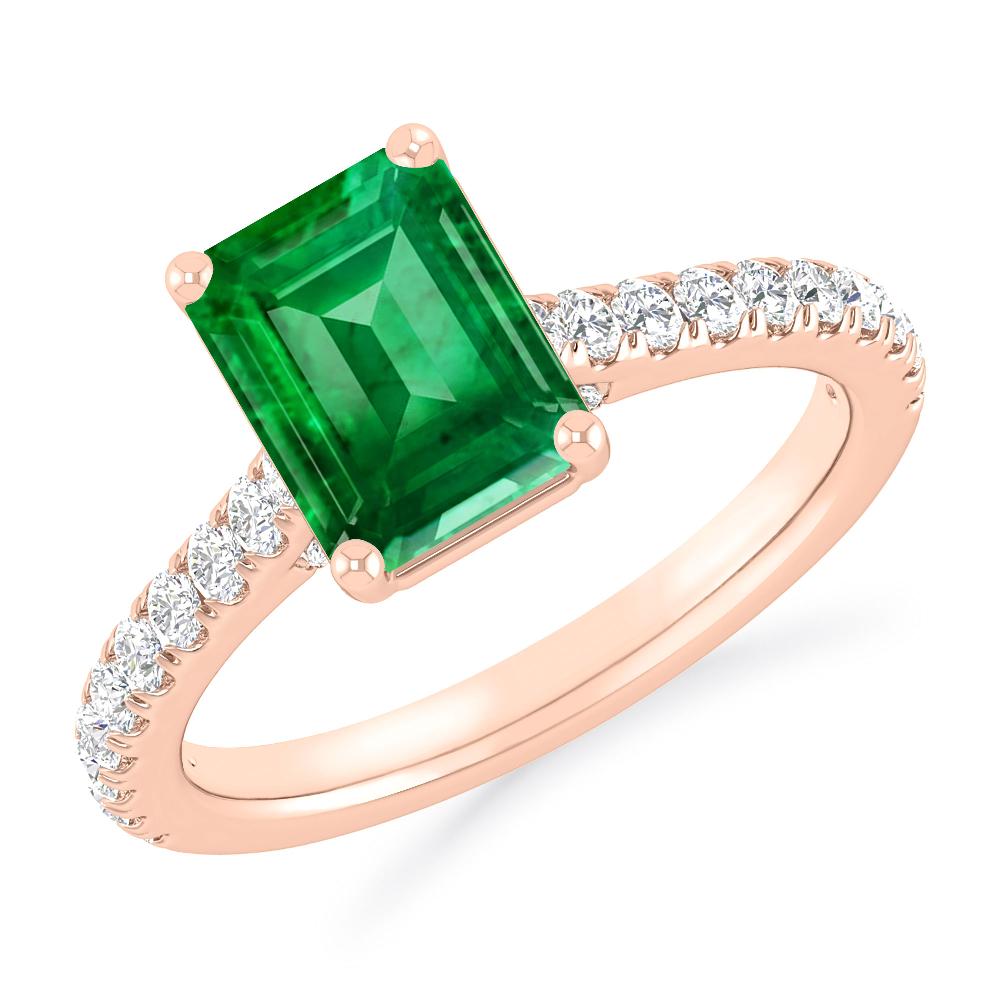 Rose Gold - Emerald