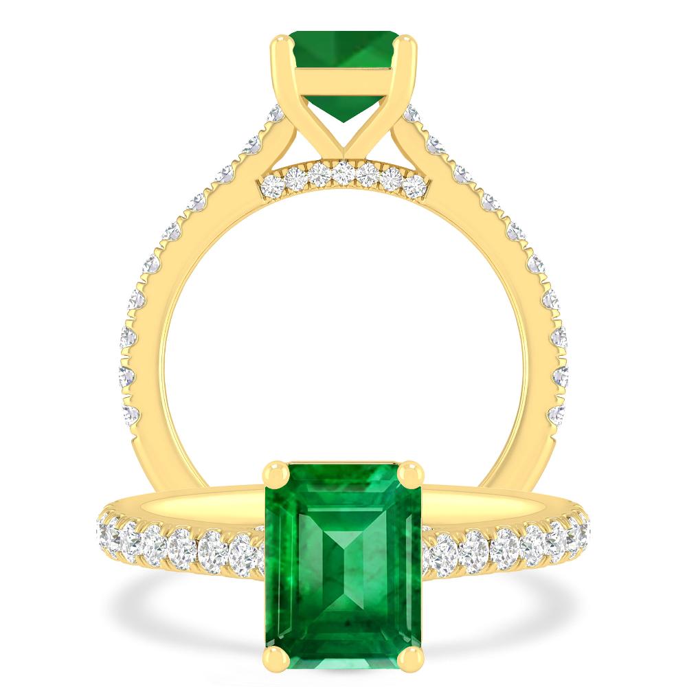 Yellow Gold - Emerald