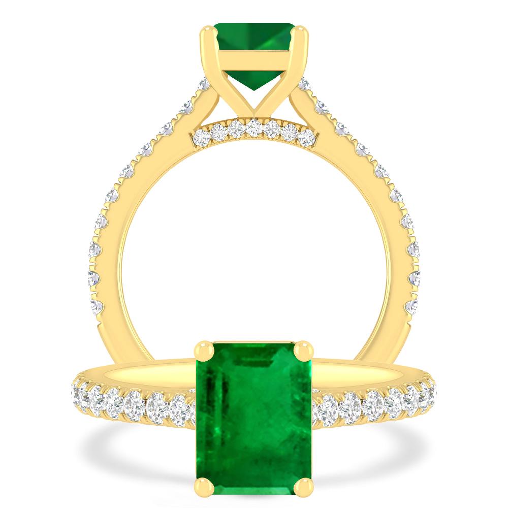 Yellow Gold - Emerald