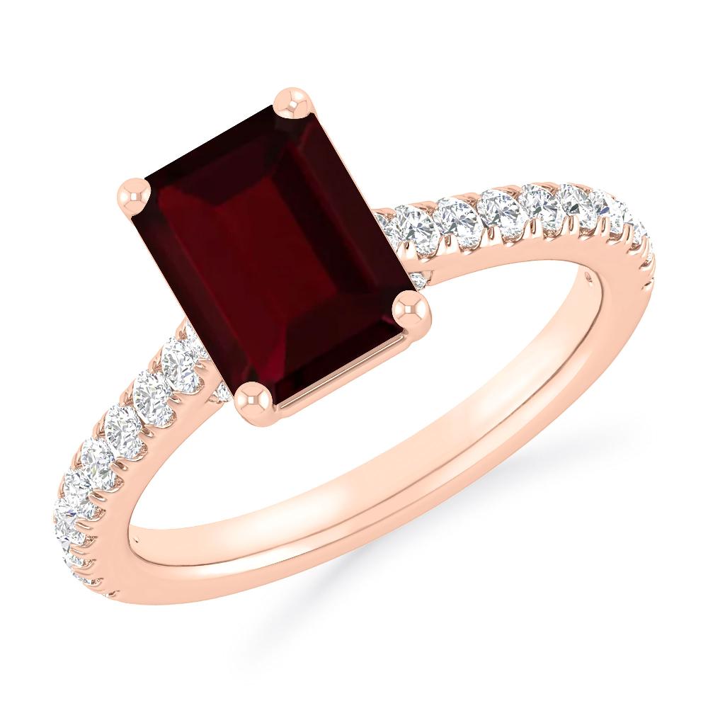 Rose Gold - Garnet