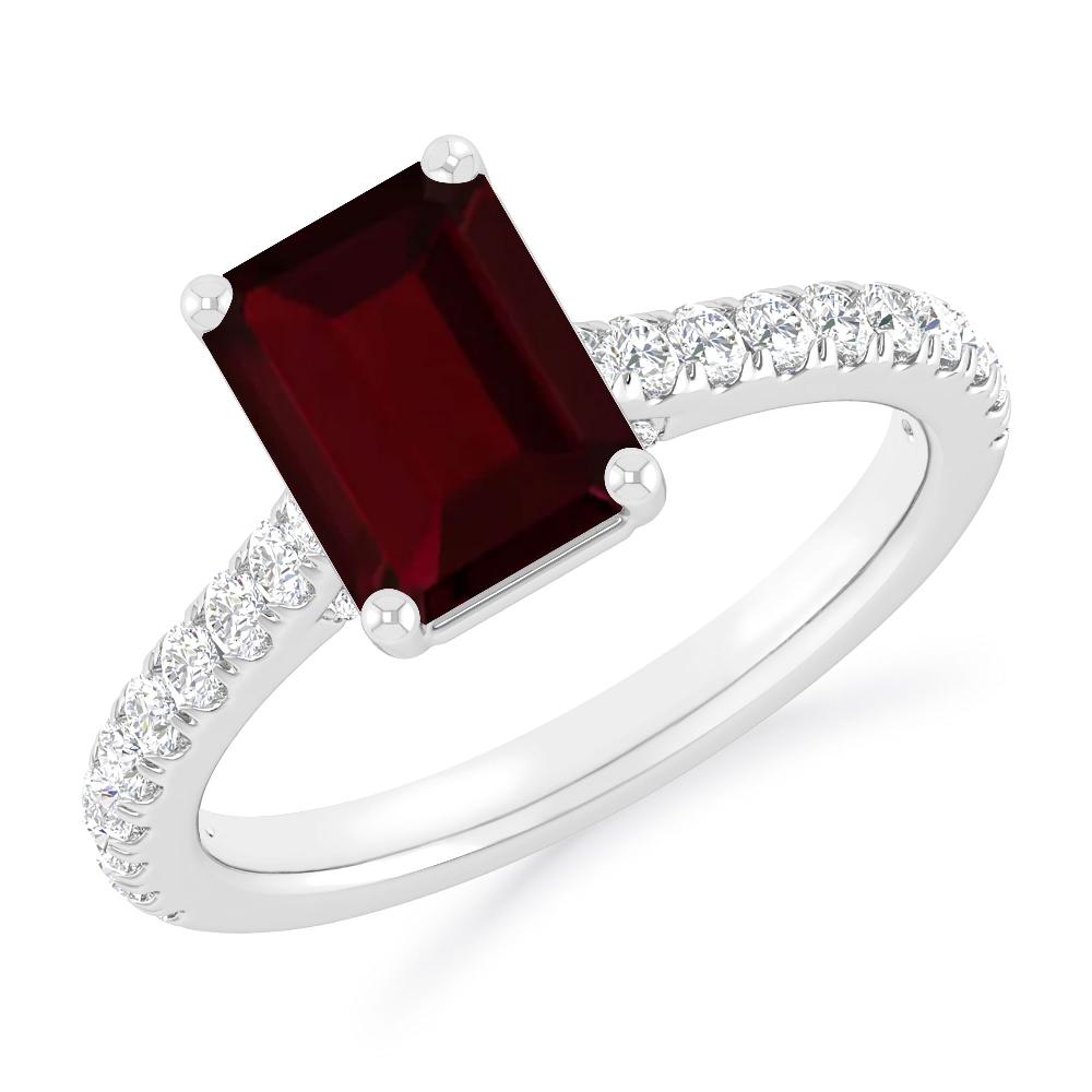 White Gold - Garnet