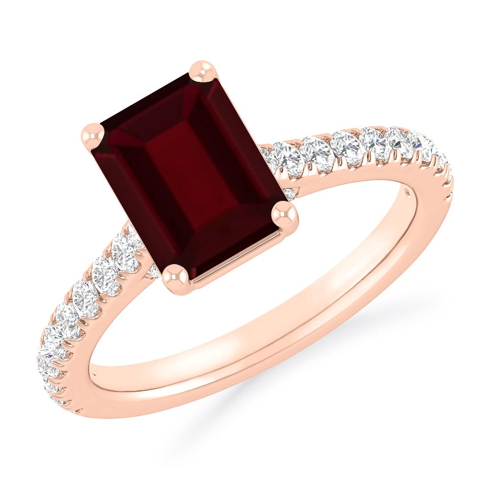 Rose Gold - Garnet