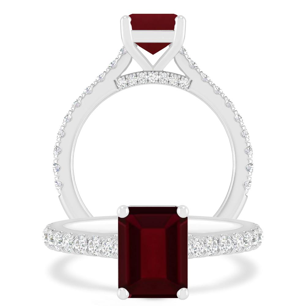 White Gold - Garnet