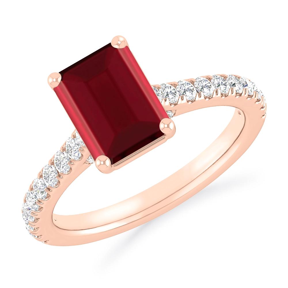 Rose Gold - Garnet