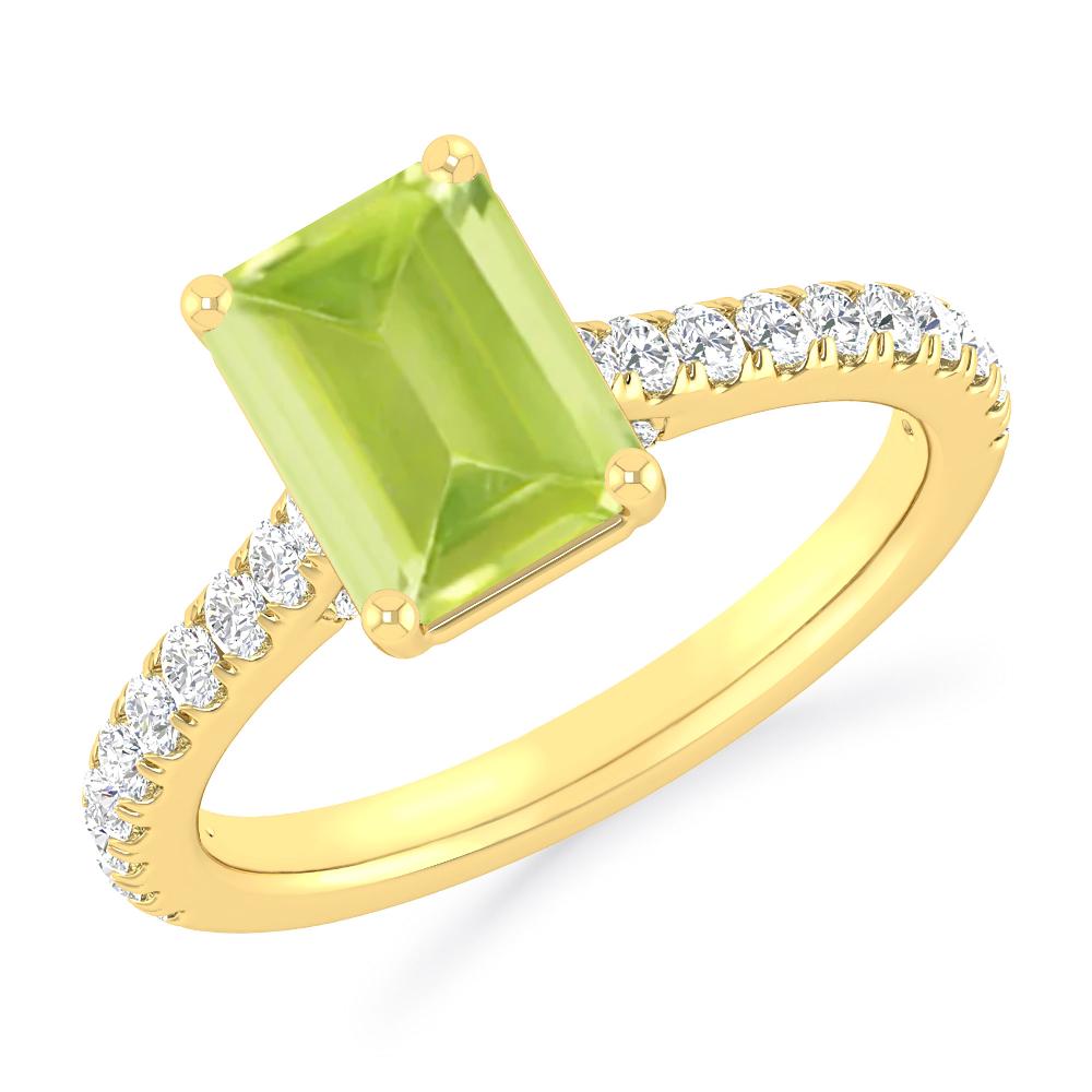 Yellow Gold - Peridot