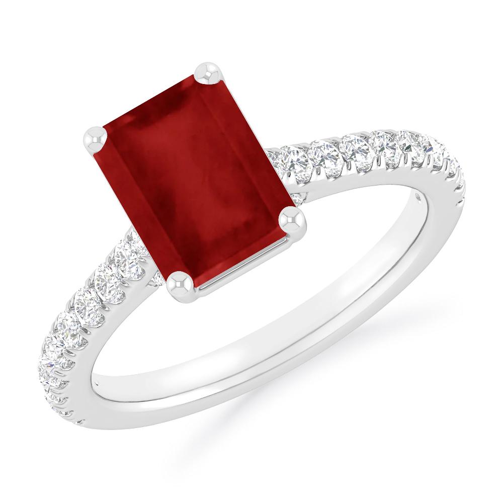 White Gold - Ruby