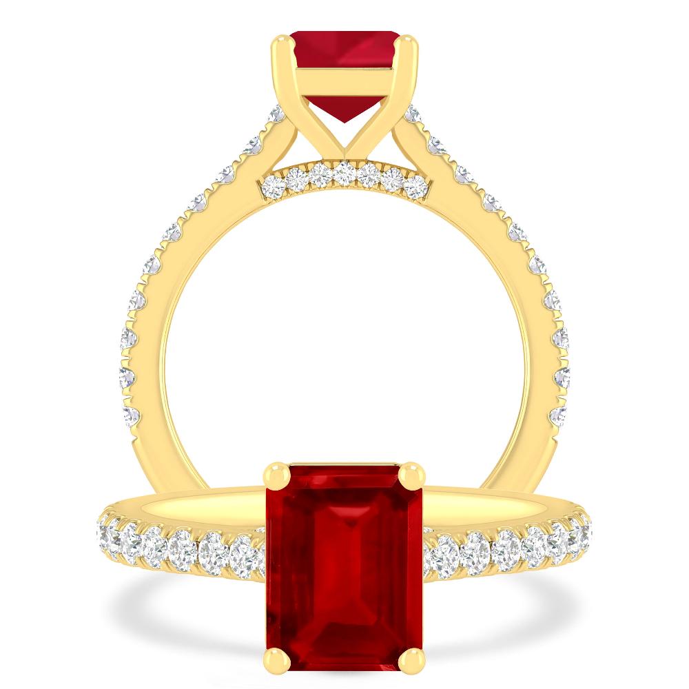 Yellow Gold - Ruby