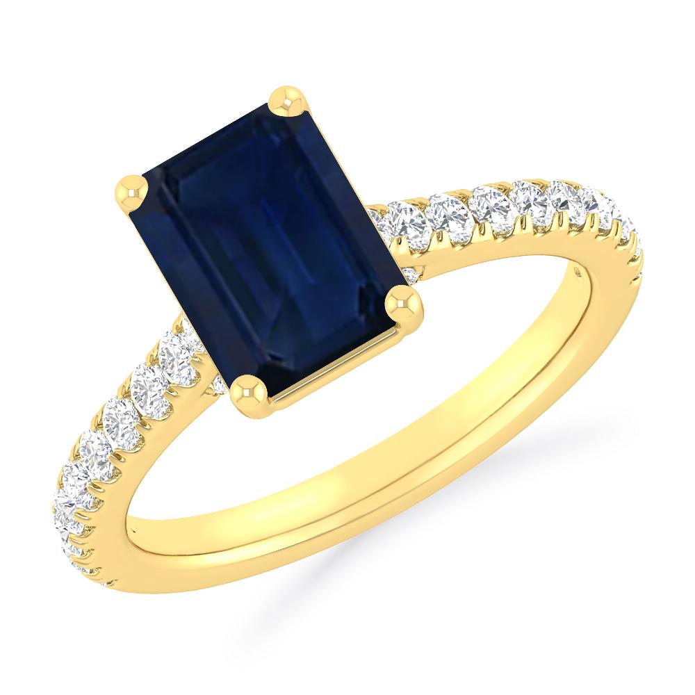 Yellow Gold - Sapphire