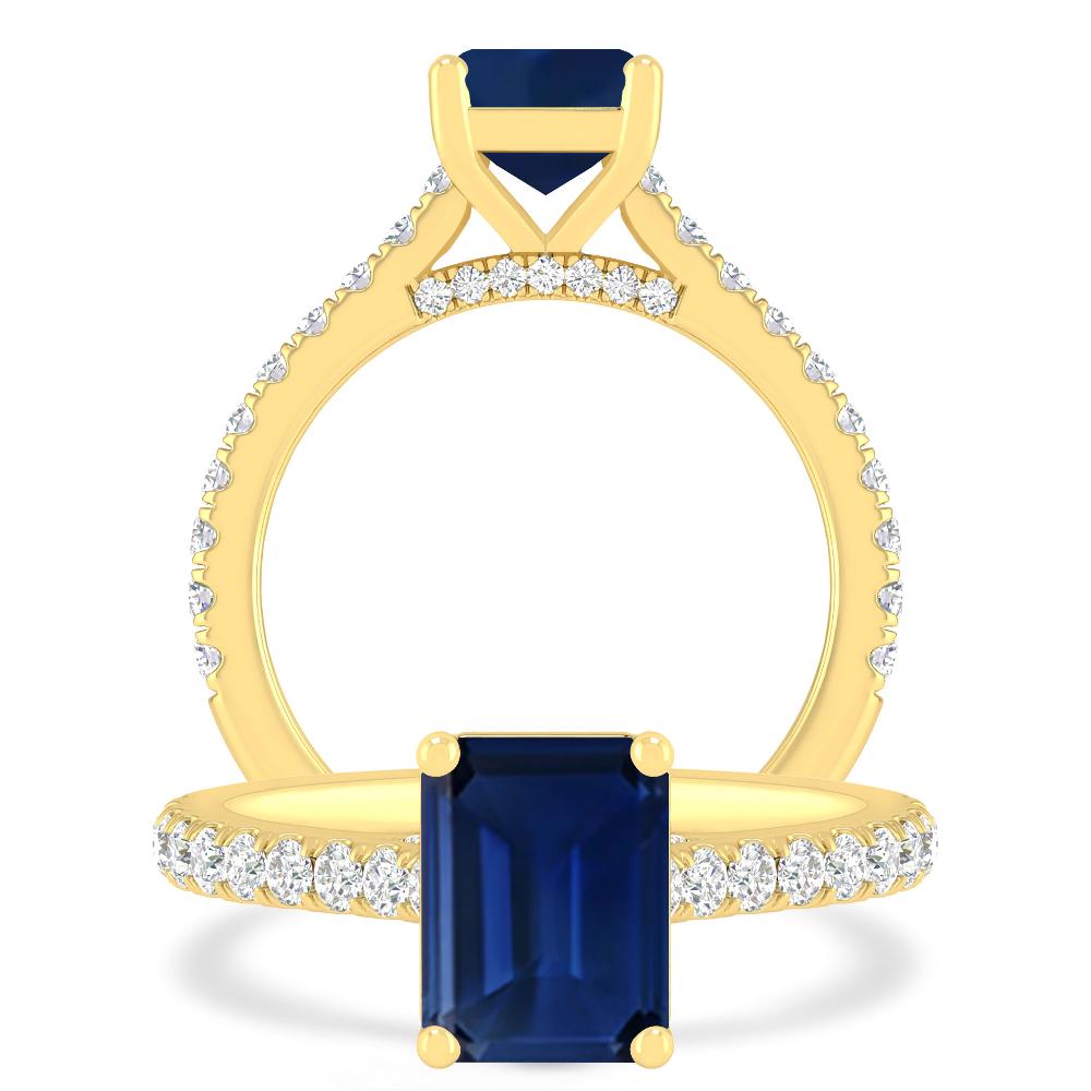 Yellow Gold - Sapphire