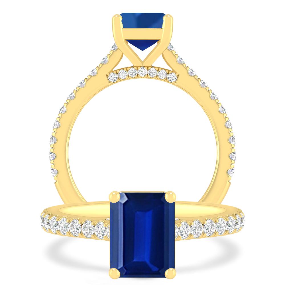 Yellow Gold - Sapphire