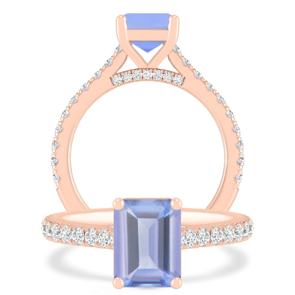 Rose Gold - Tanzanite