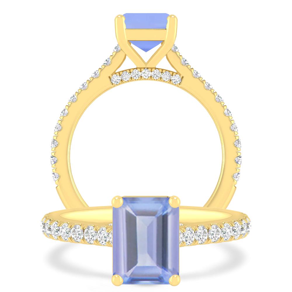 Yellow Gold - Tanzanite