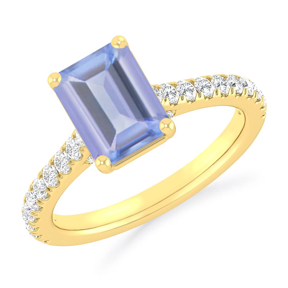 Yellow Gold - Tanzanite