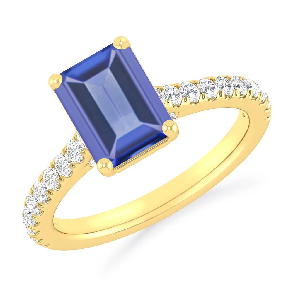 Yellow Gold - Tanzanite