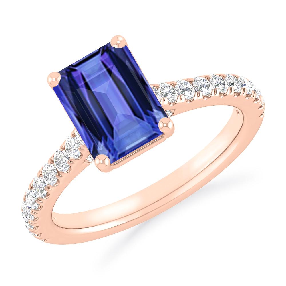 Rose Gold - Tanzanite