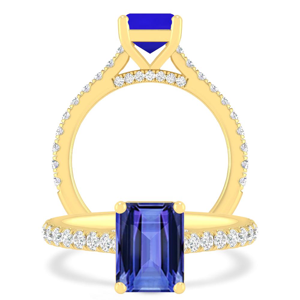 Yellow Gold - Tanzanite