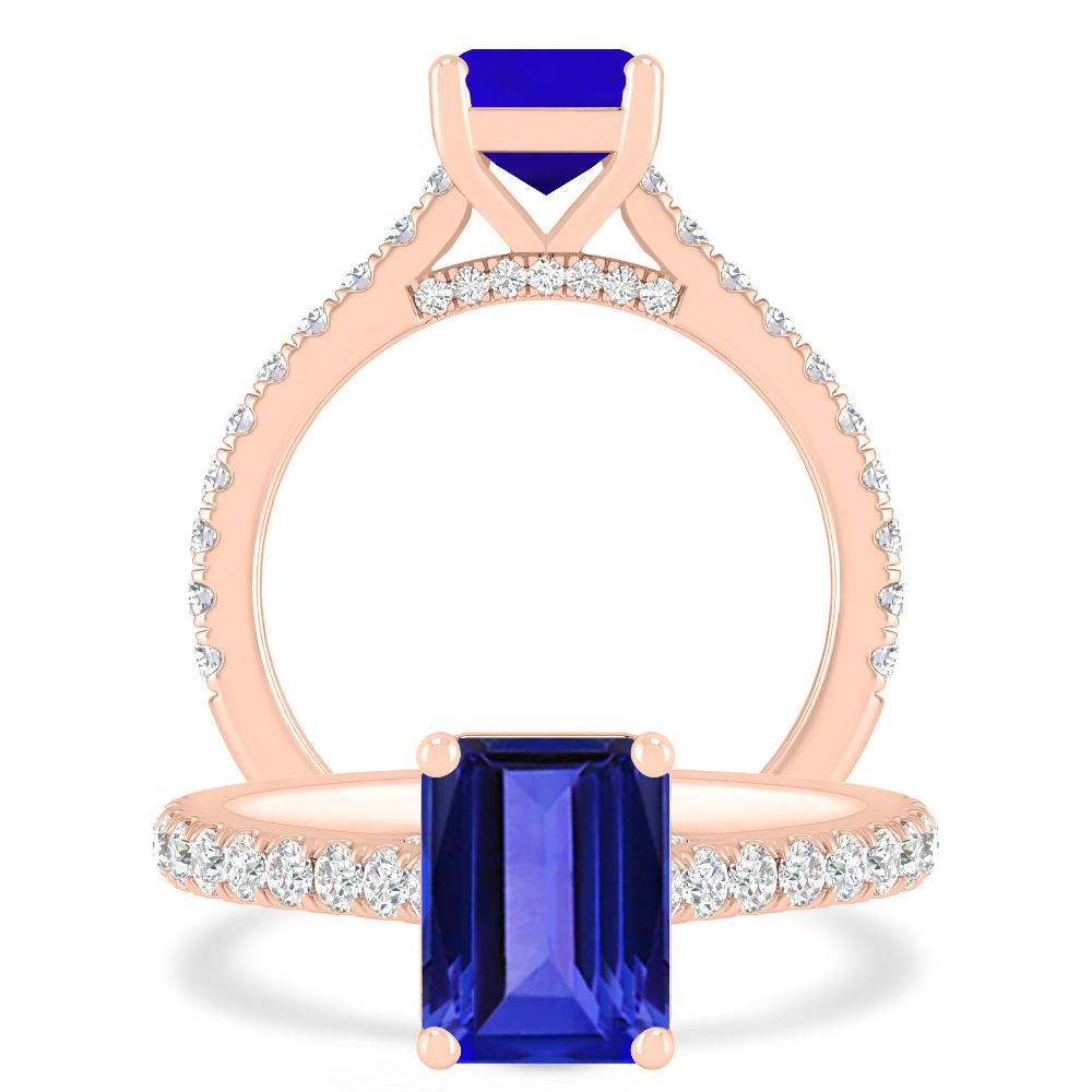 Rose Gold - Tanzanite