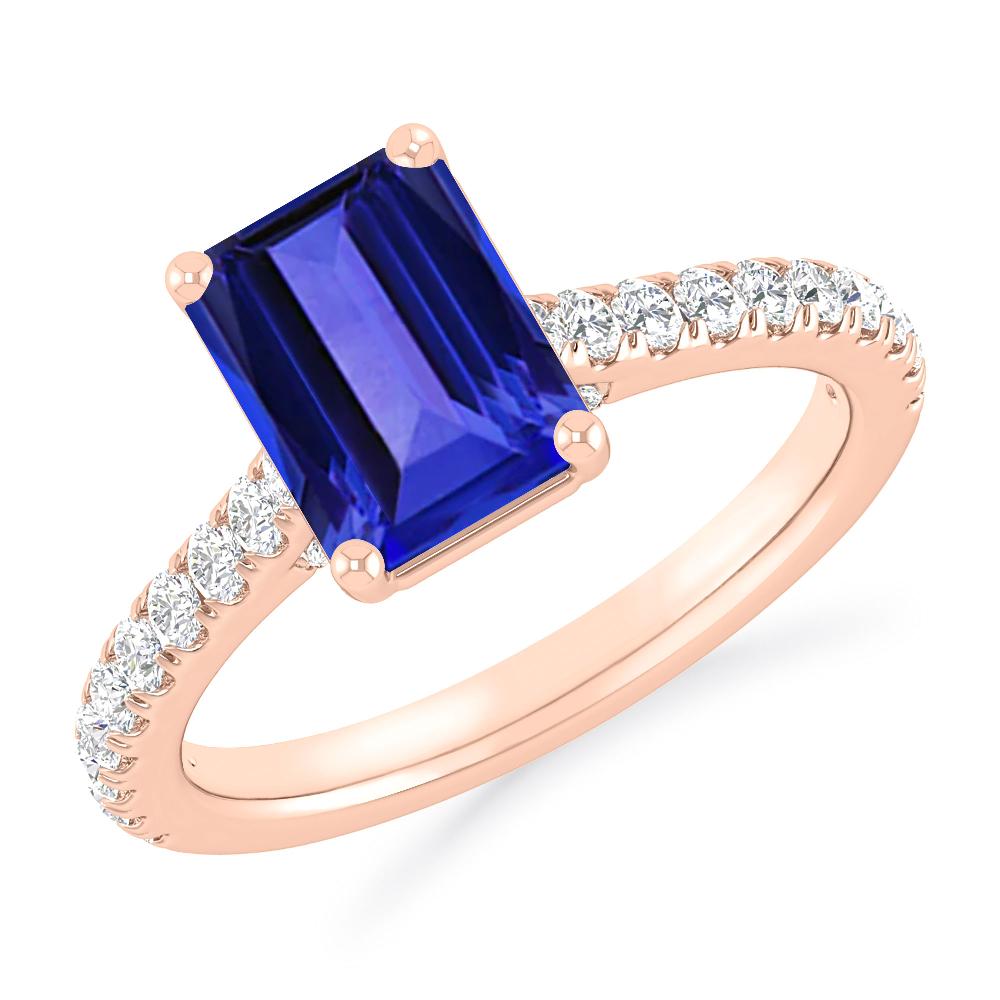 Rose Gold - Tanzanite