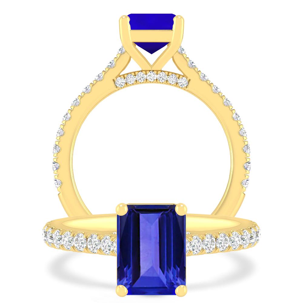 Yellow Gold - Tanzanite