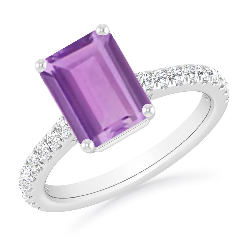 White Gold - Amethyst