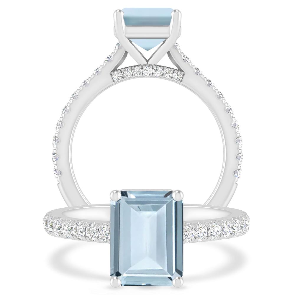 White Gold - Aquamarine