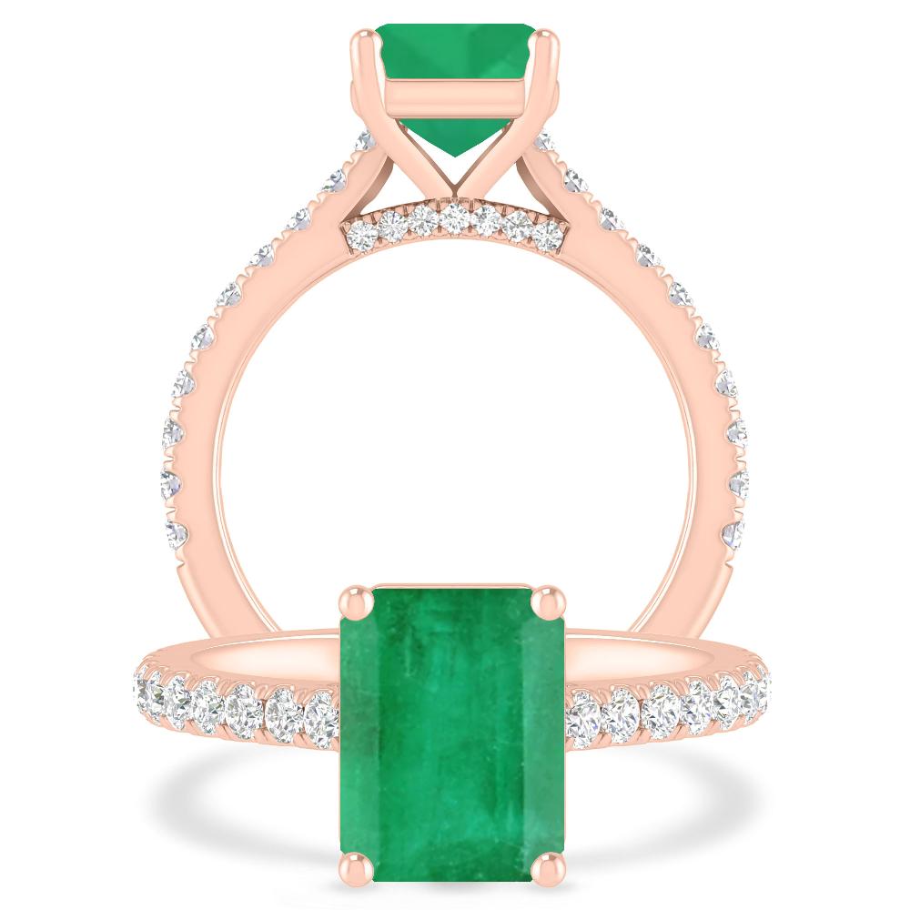 Rose Gold - Emerald