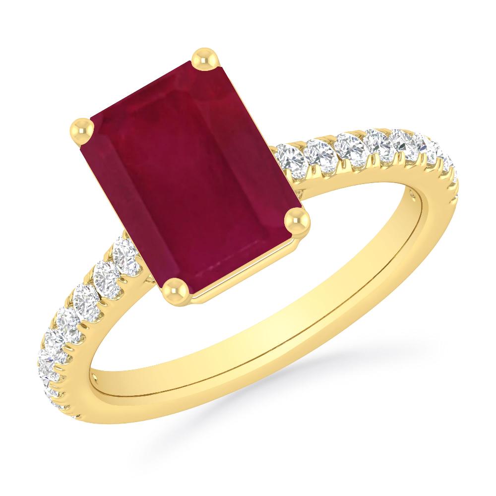 Yellow Gold - Ruby