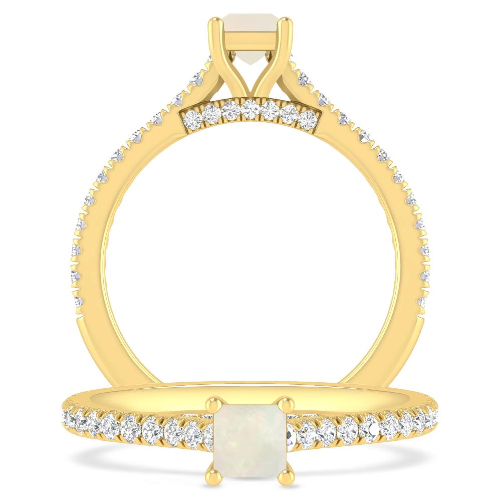 Yellow Gold - Opal