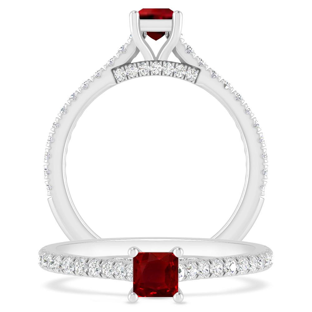White Gold - Ruby