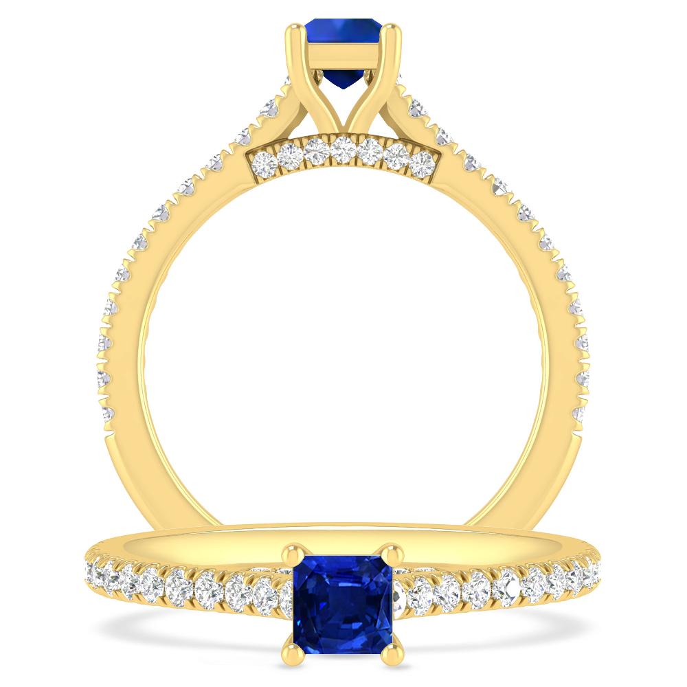 Yellow Gold - Sapphire