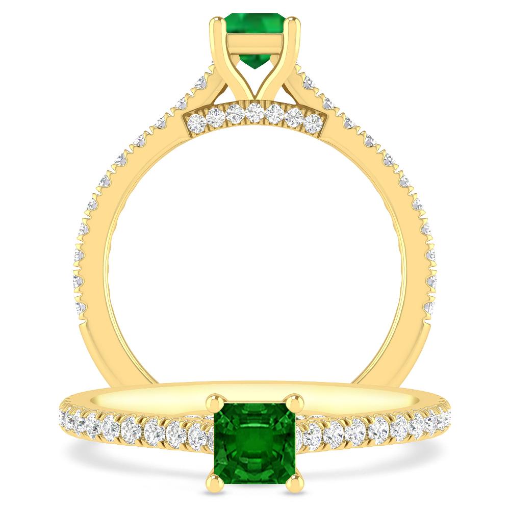 Yellow Gold - Emerald