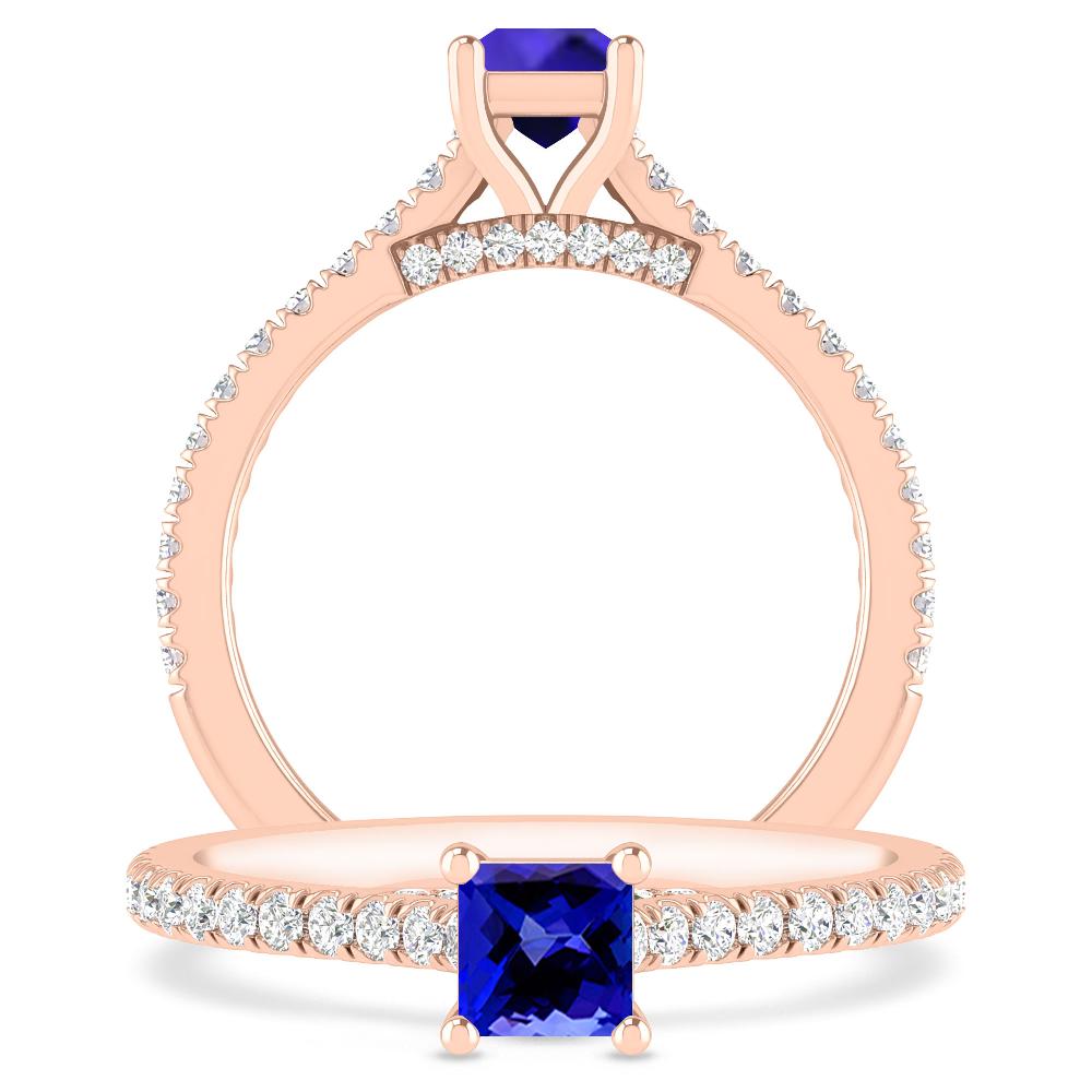 Rose Gold - Tanzanite