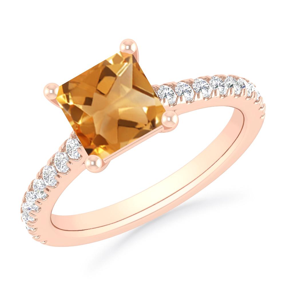 Rose Gold - Citrine