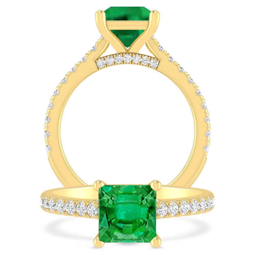 Yellow Gold - Emerald
