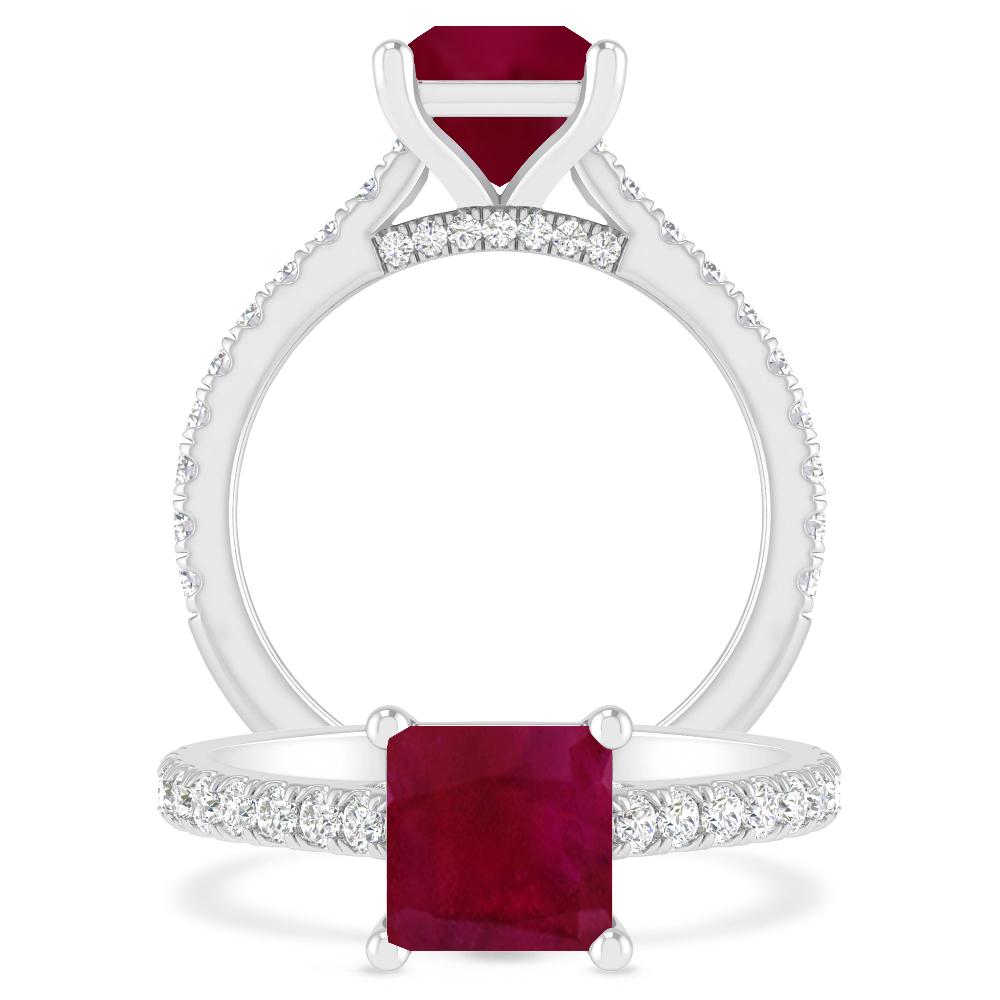 White Gold - Ruby