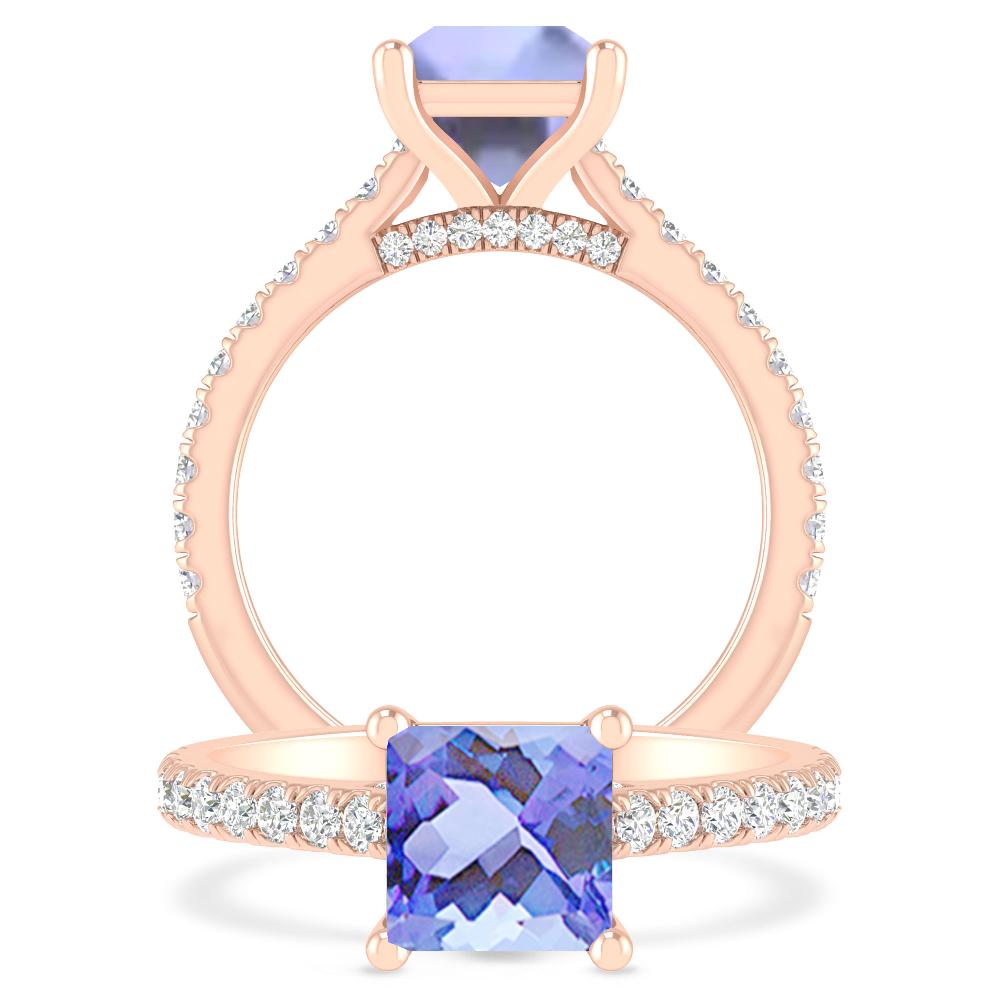 Rose Gold - Tanzanite