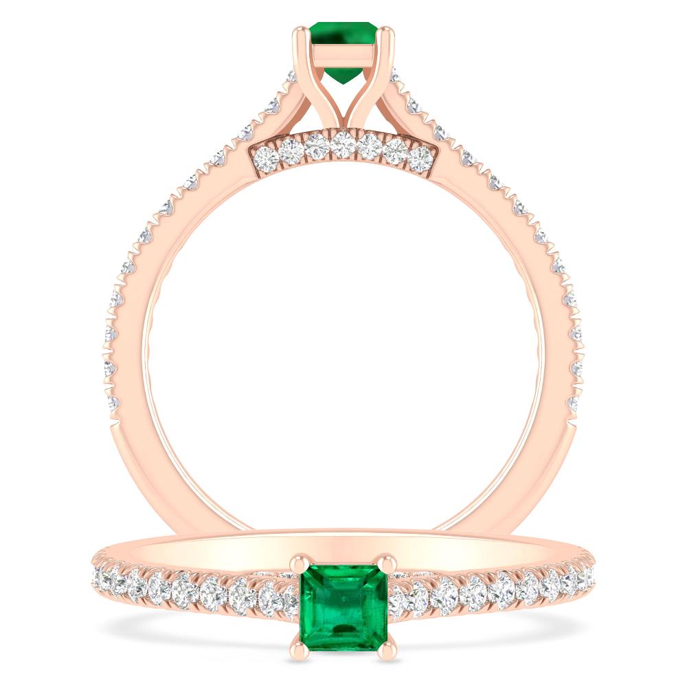 Rose Gold - Emerald