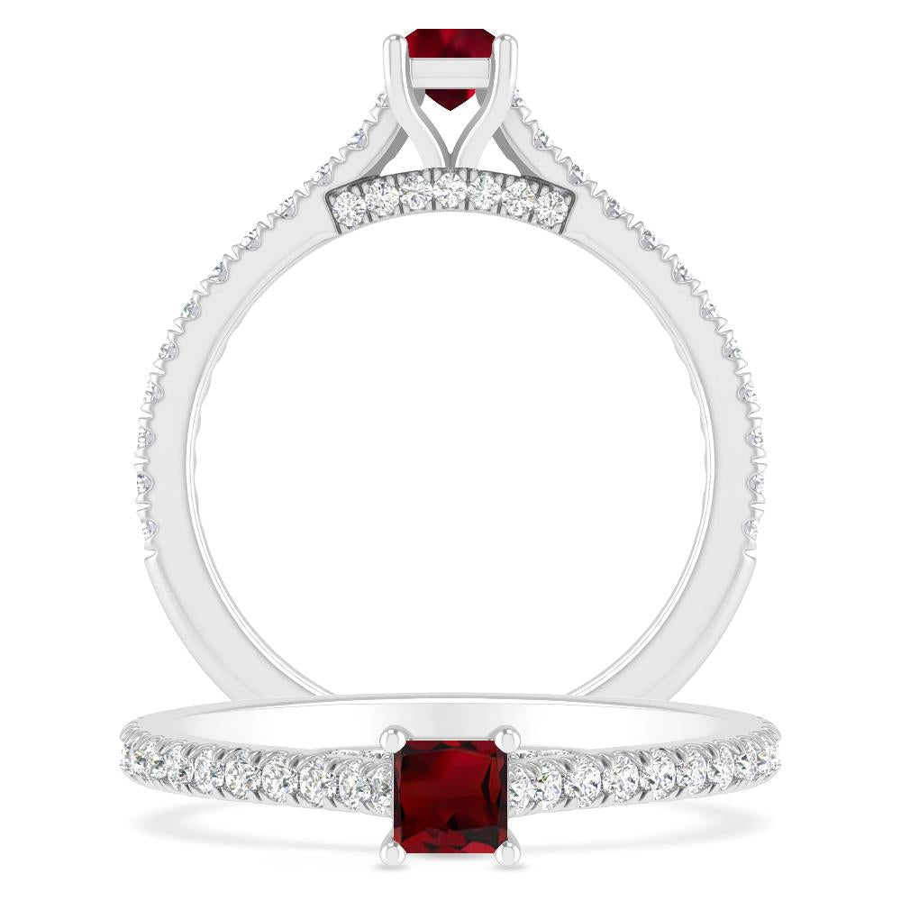 White Gold - Garnet