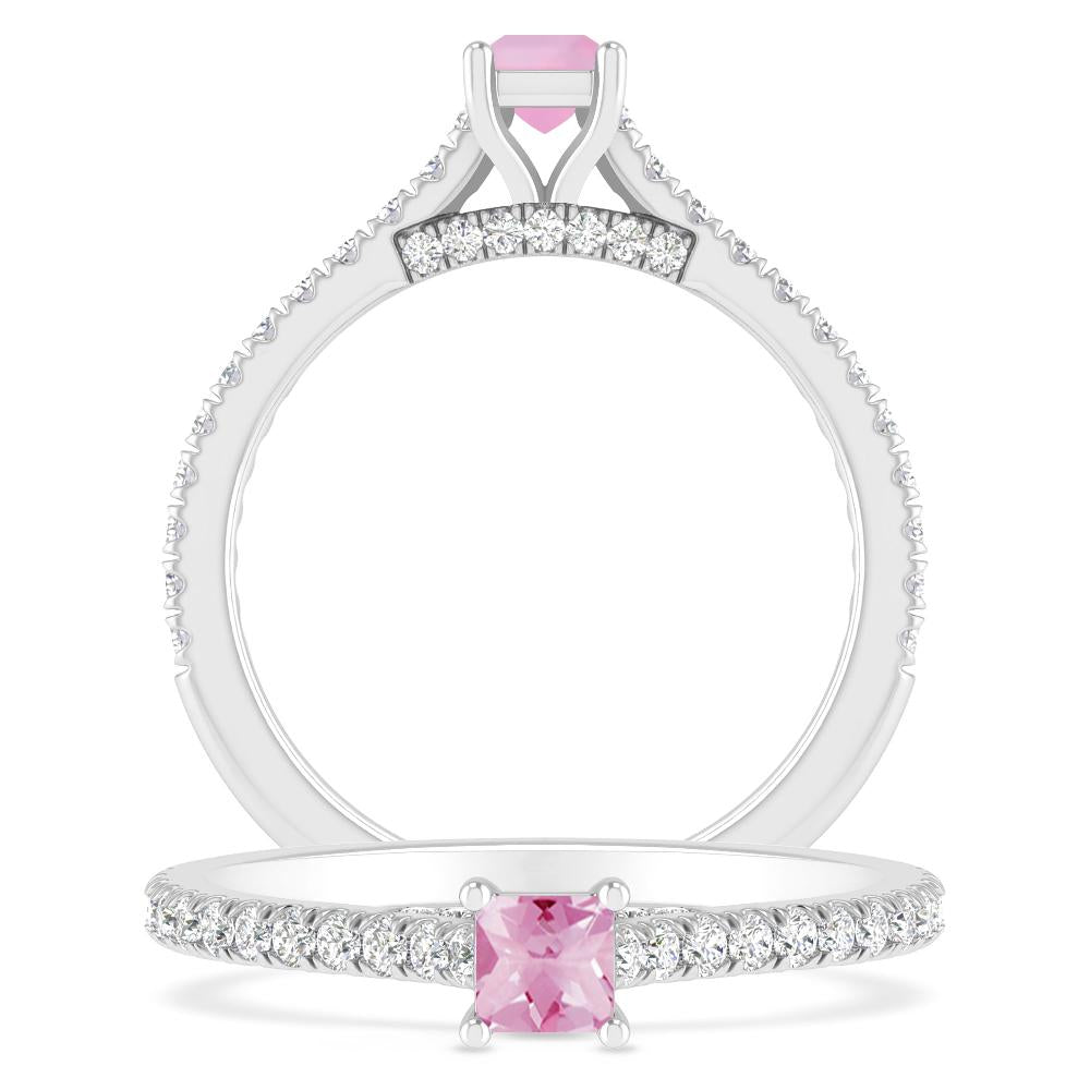 White Gold - Pink Tourmaline