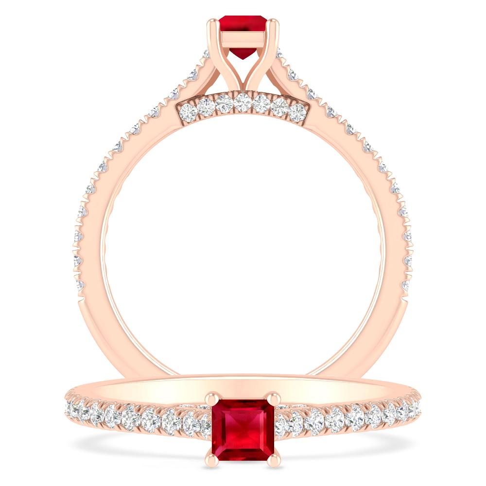 Rose Gold - Ruby