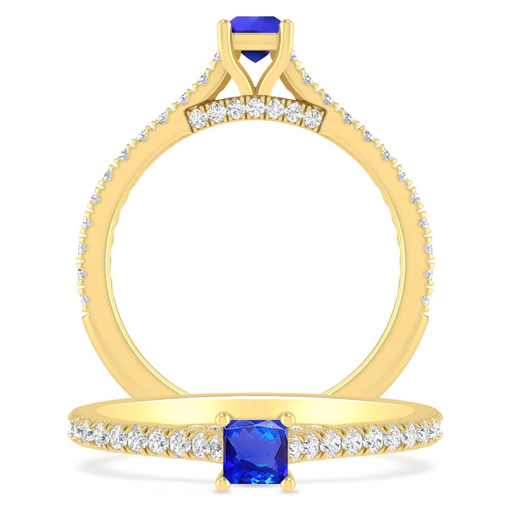 Yellow Gold - Tanzanite
