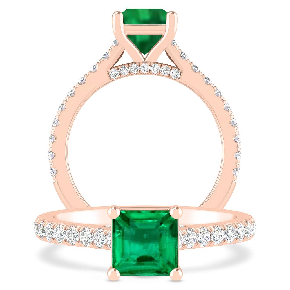 Rose Gold - Emerald