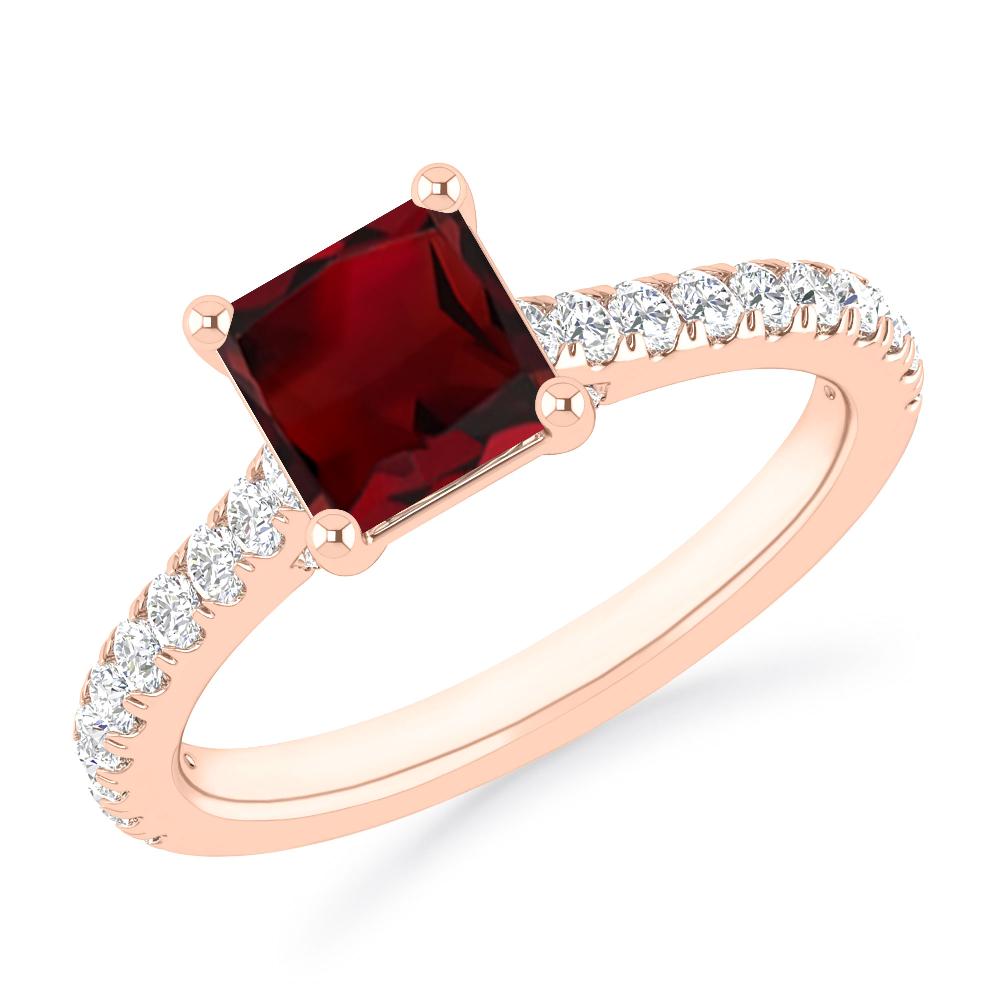 Rose Gold - Garnet