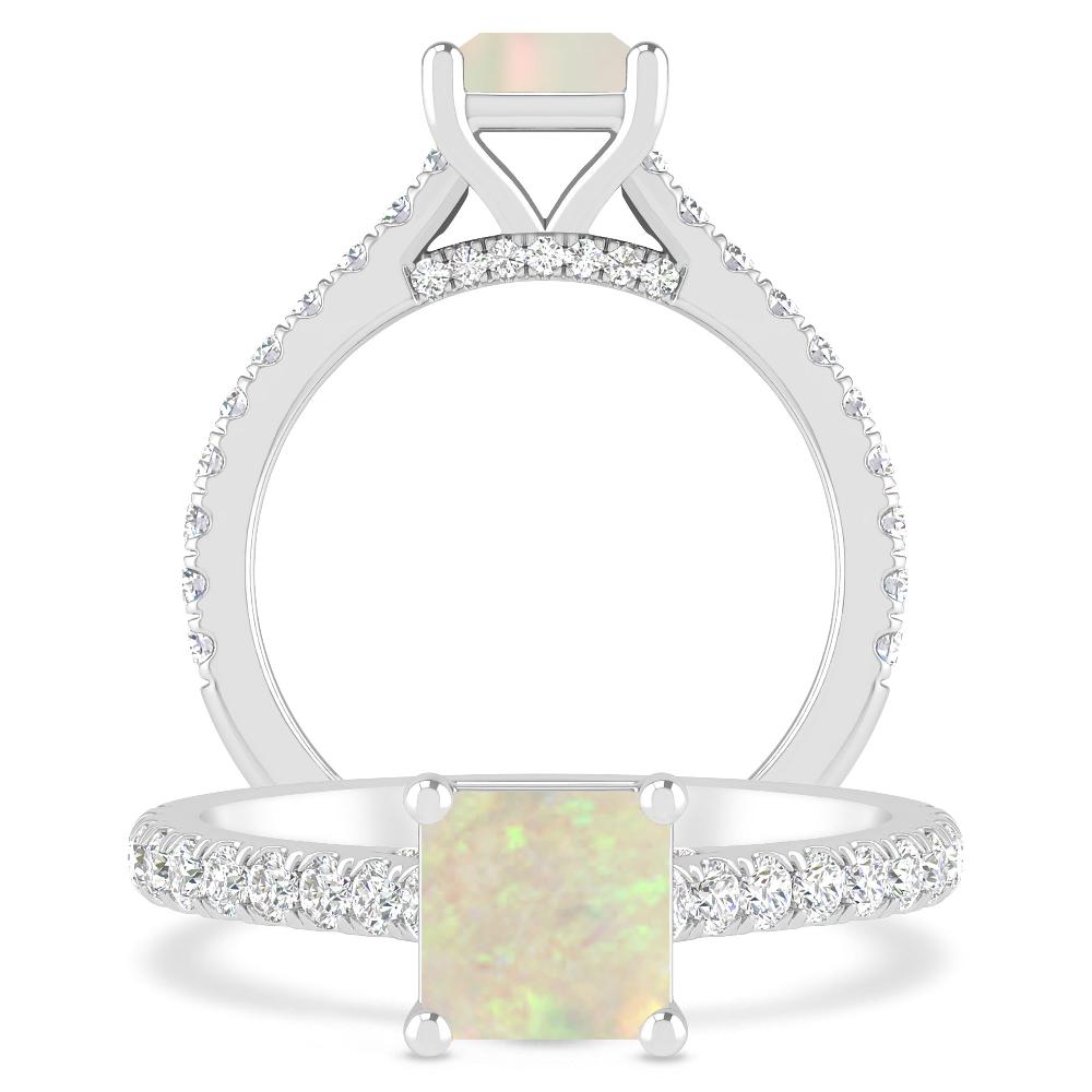 White Gold - Opal