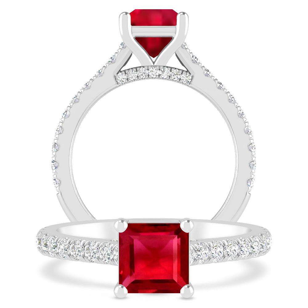 White Gold - Ruby