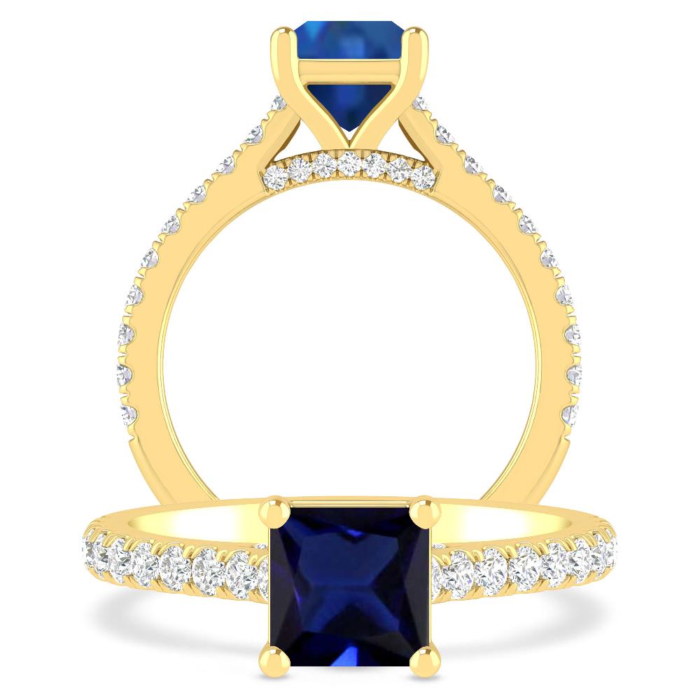 Yellow Gold - Sapphire