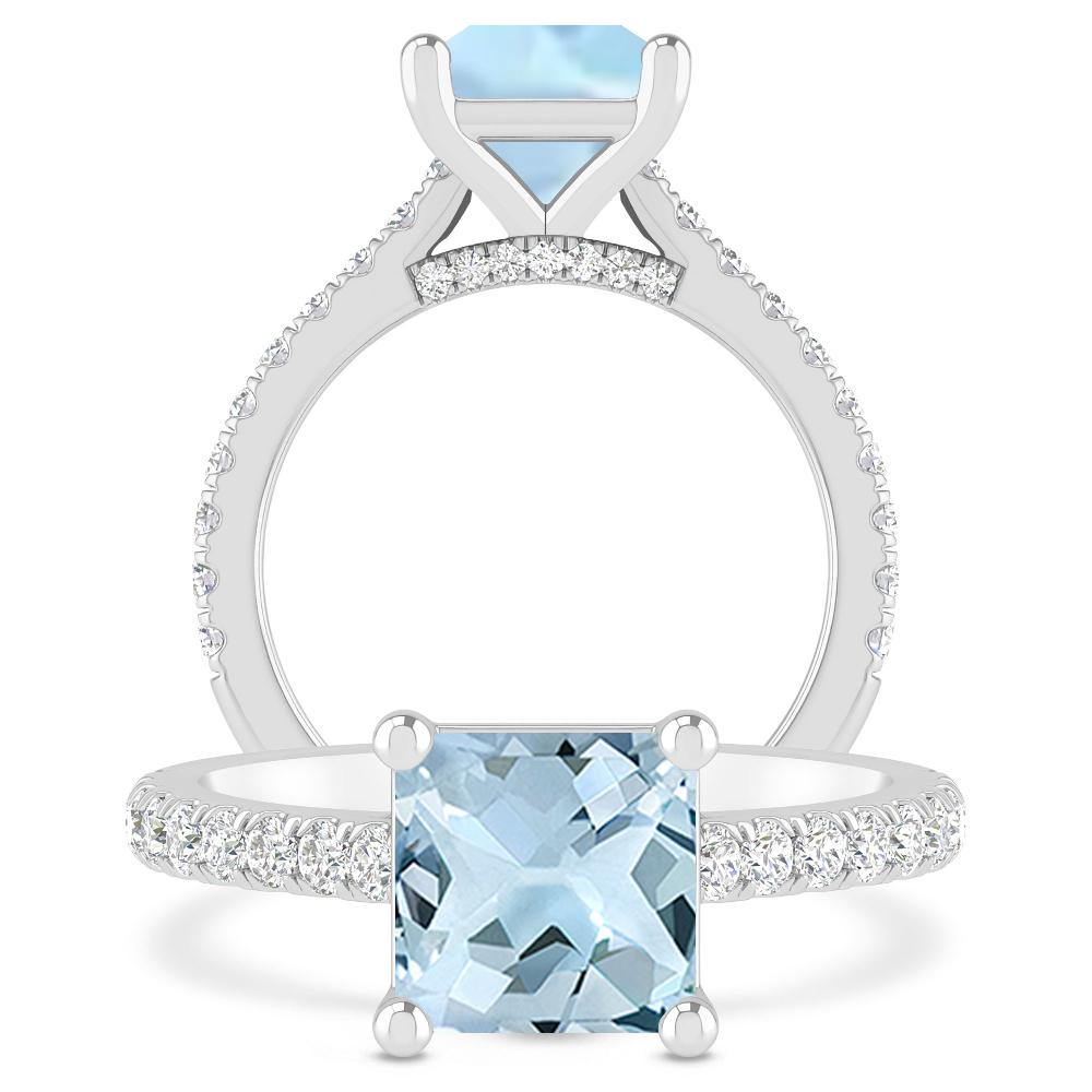 White Gold - Aquamarine